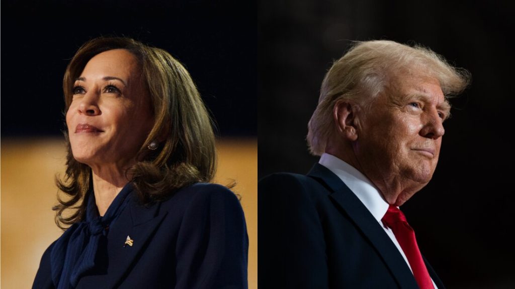 Trump and Harris